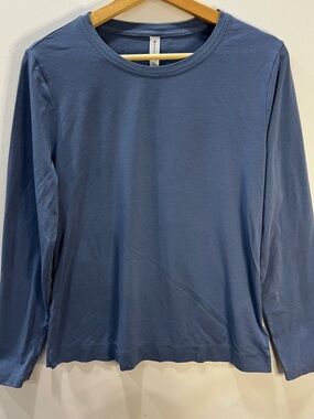 Athleta Long-Sleeve Crewneck Tee - Dusty Blue